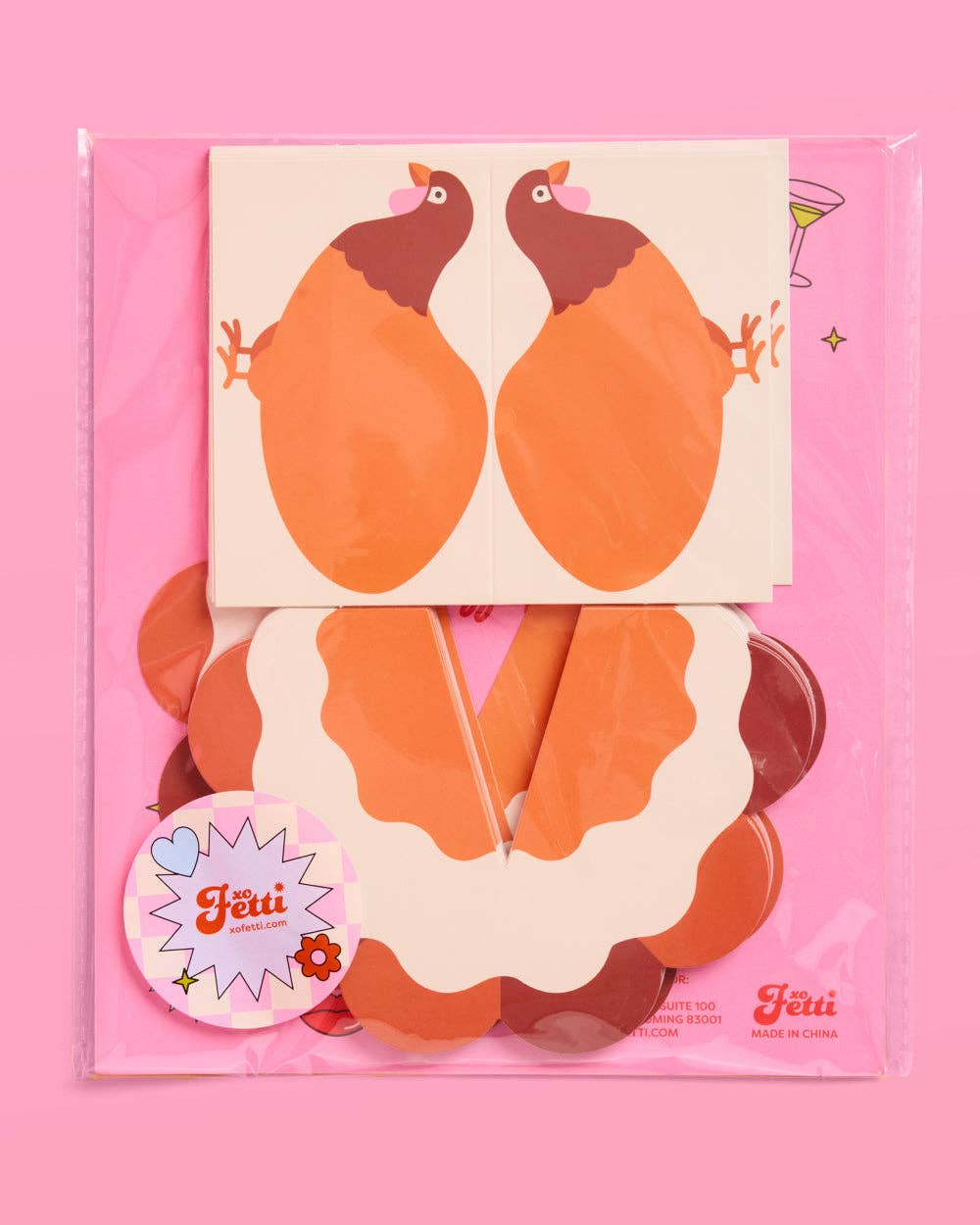xo, Fetti Gifts Turkey Time Place Cards - set of 12
