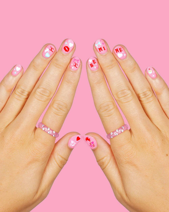 xo, Fetti Holiday Valentine's Be Mine Nail Stickers | cupid, valentine, V-Day