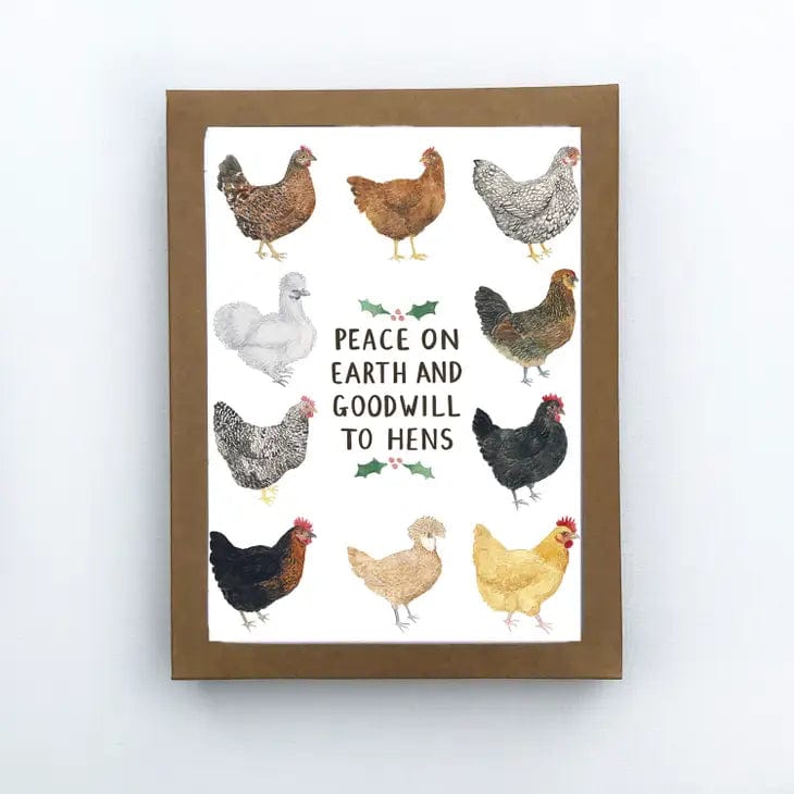 Yardia Card Chickens Boxed Christmas Cards