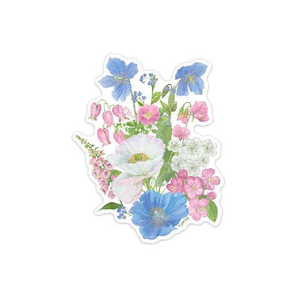 Yardia Cards Transgender Pride Bouquet Sticker - Floral Vinyl Sticker