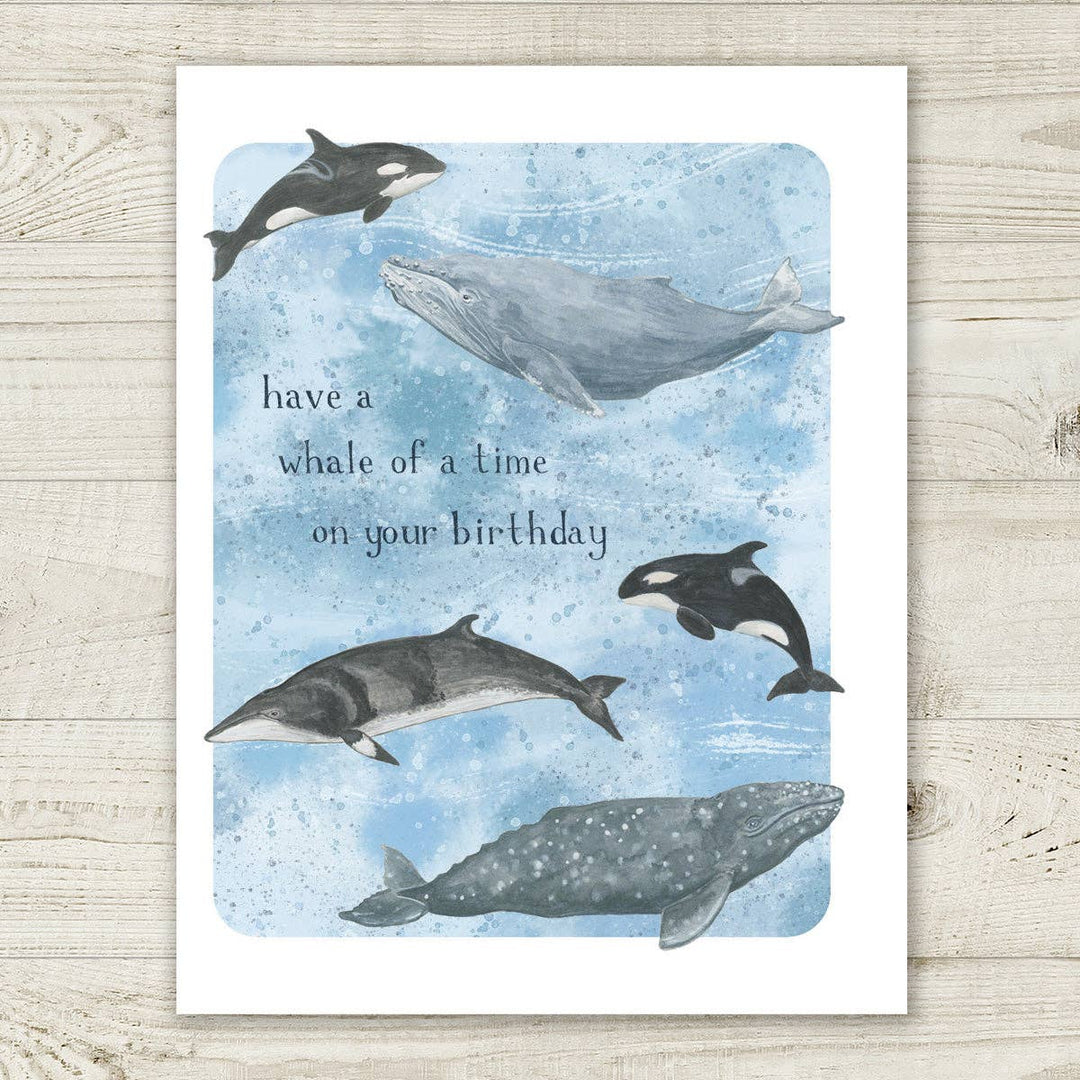 Yardia Cards Whale of A Time Birthday Card - Coastal Greeting Card