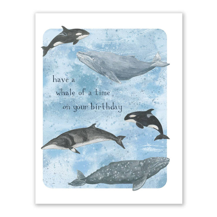 Yardia Cards Whale of A Time Birthday Card - Coastal Greeting Card
