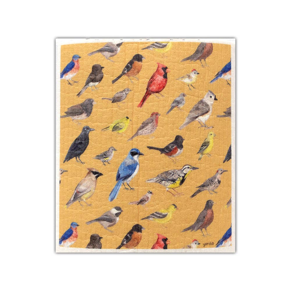 Yardia Home Birds Sponge Cloth - Eco-Friendly Cellulose Dish Cloth