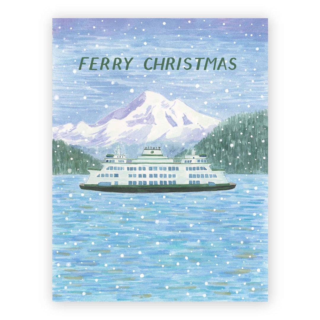 Yardia Home Ferry Christmas Cards - Set of 6 Boxed Christmas Cards