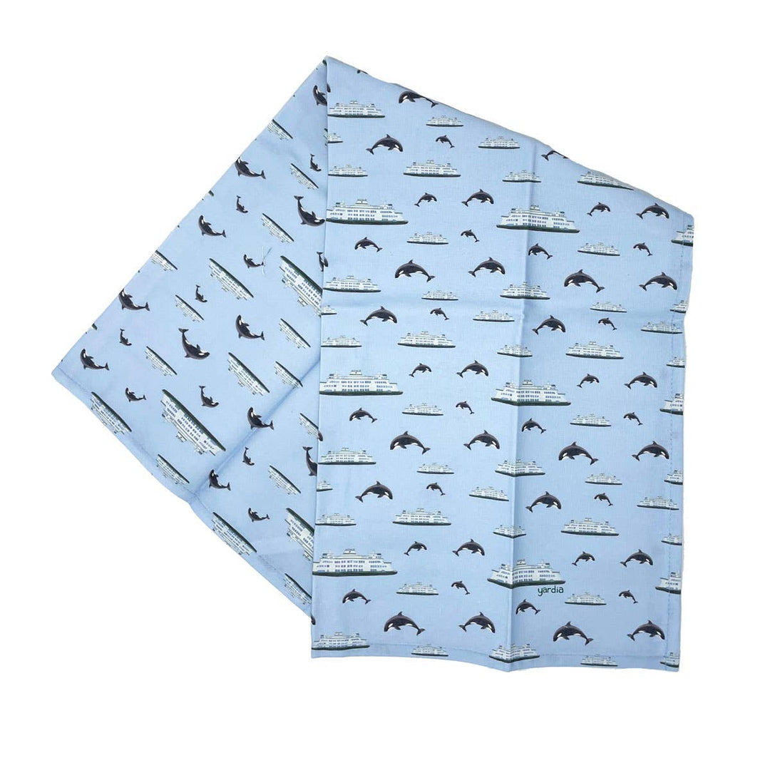 Yardia Home Ferry Tea Towel - Organic Cotton Kitchen Towel