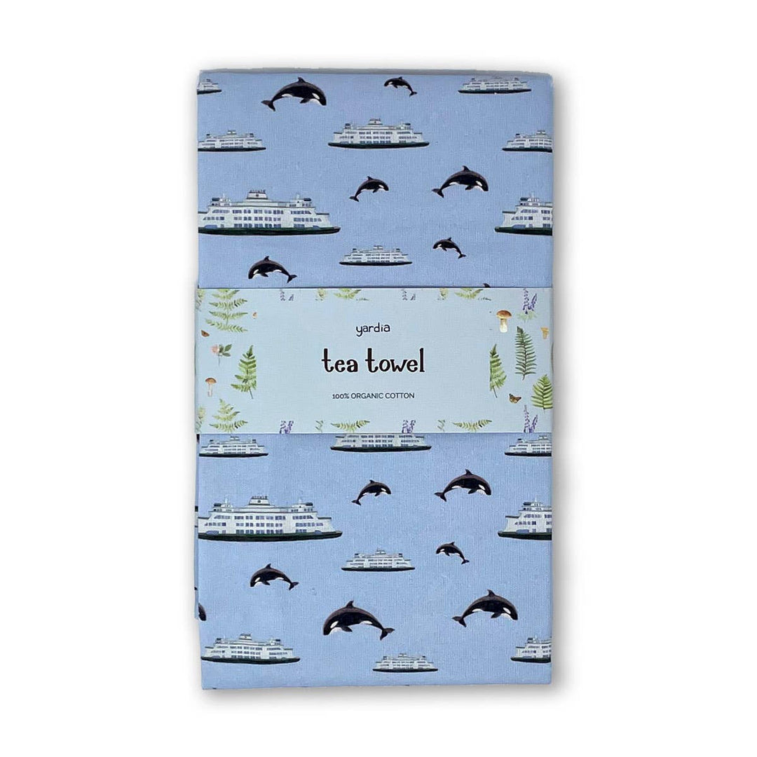Yardia Home Ferry Tea Towel - Organic Cotton Kitchen Towel
