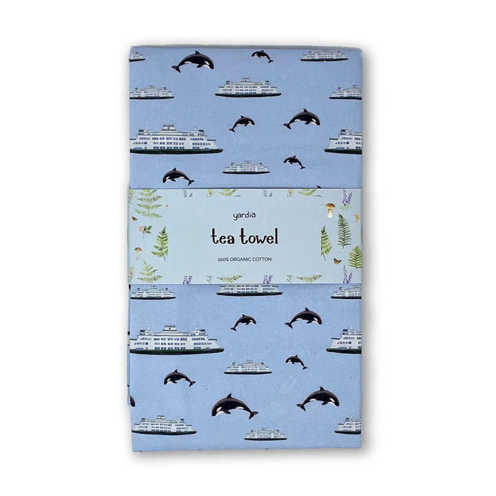 Yardia Home Ferry Tea Towel - Organic Cotton Kitchen Towel