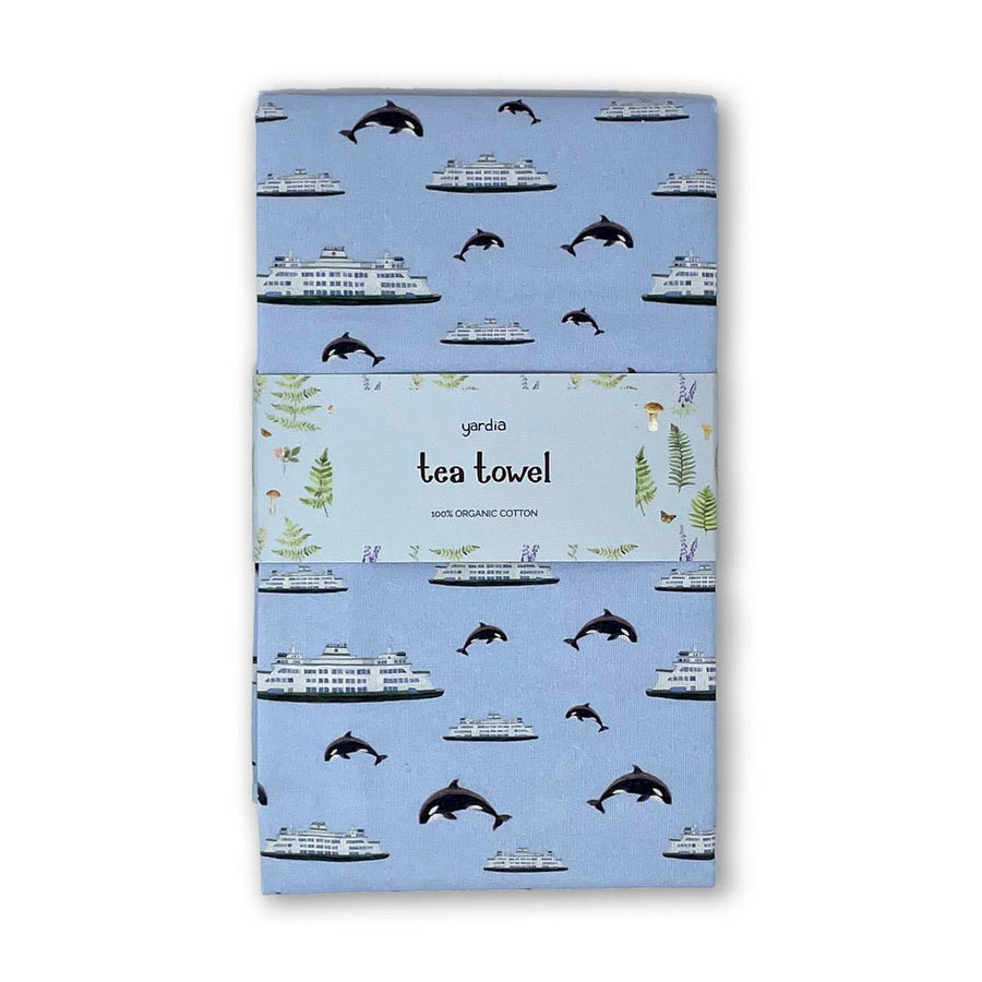 Yardia Home Ferry Tea Towel - Organic Cotton Kitchen Towel