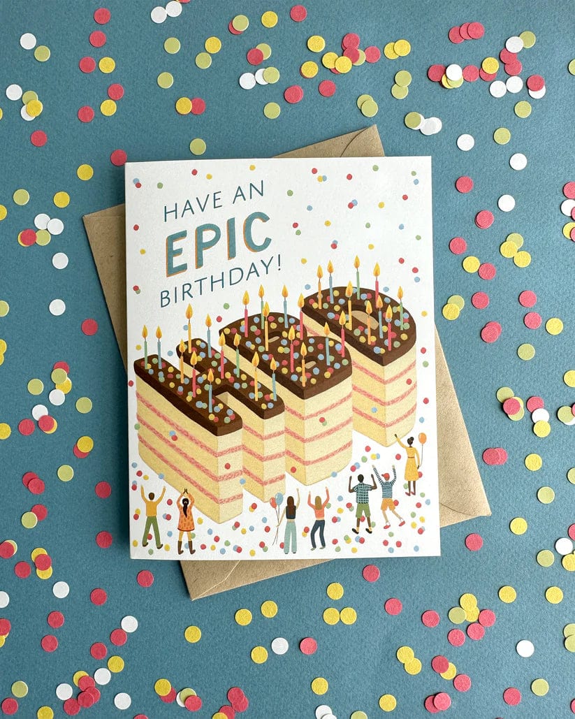 Yeppie Paper Card Epic Cake Birthday Card
