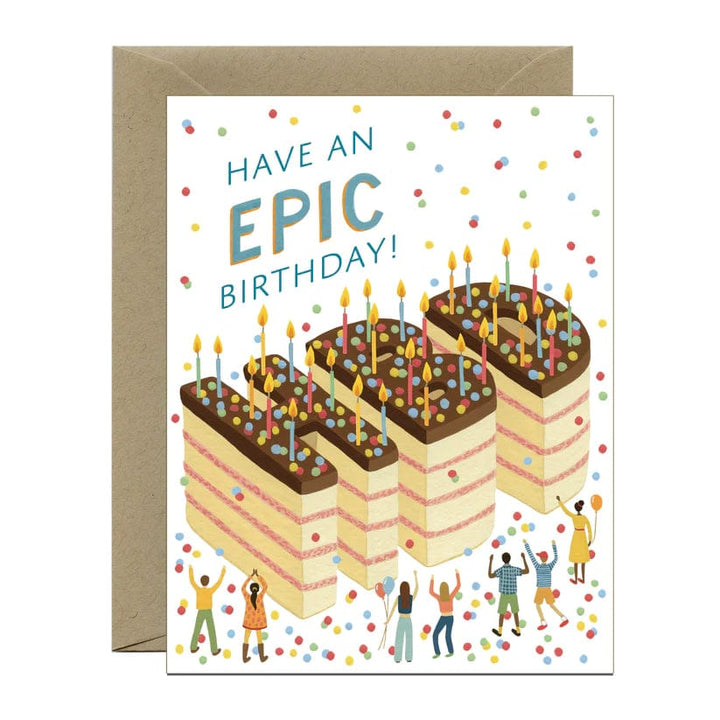 Yeppie Paper Card Epic Cake Birthday Card