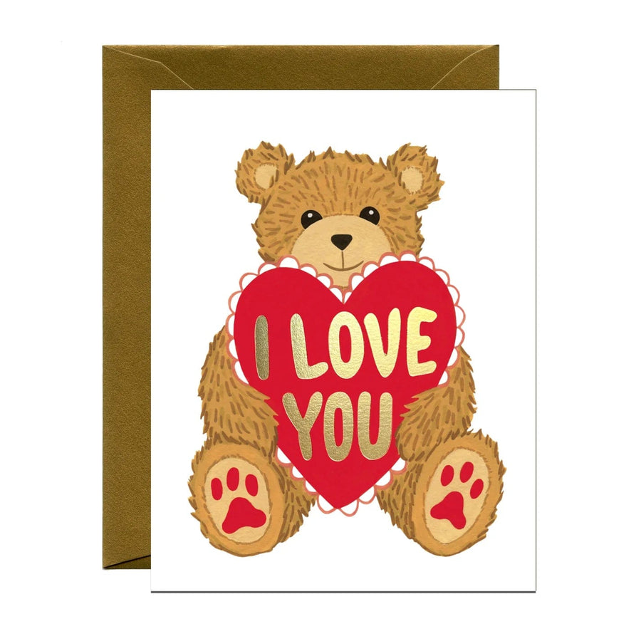 Yeppie Paper Card Love You Teddy Bear