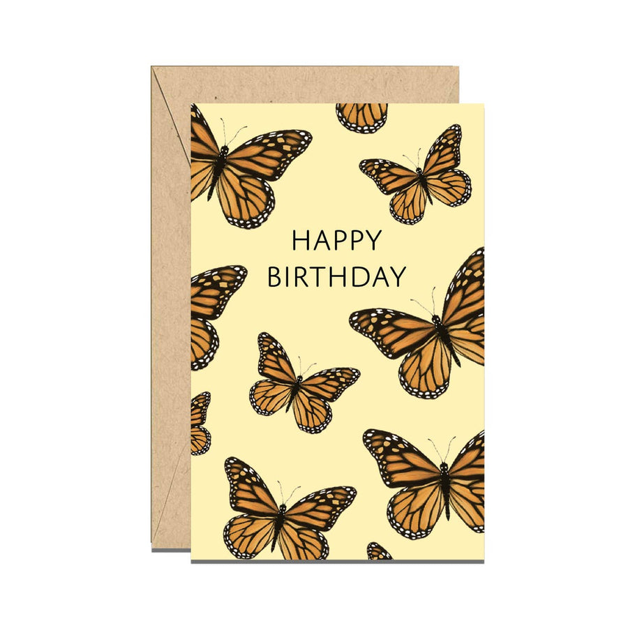 Yeppie Paper Card Monarch Butterfly Birthday Enclosure Card