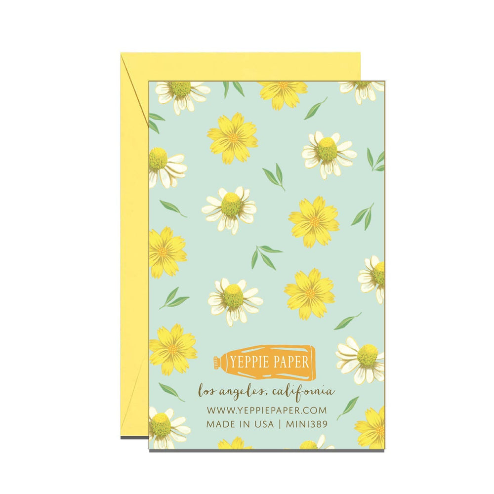 Yeppie Paper Card Thank You Flowers Enclosure Card