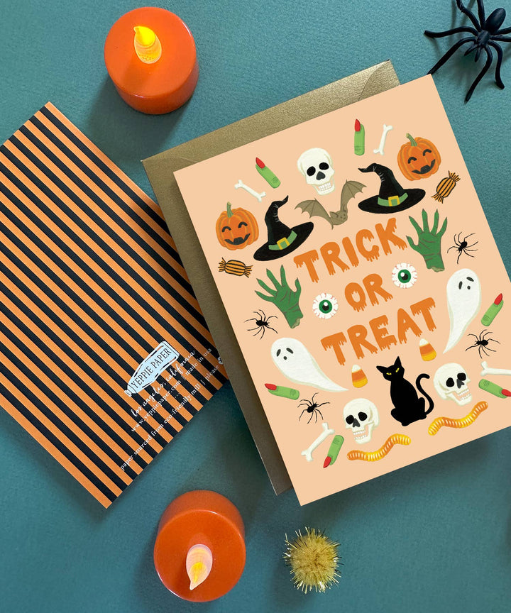 Yeppie Paper Card Trick Or Treat Halloween Card