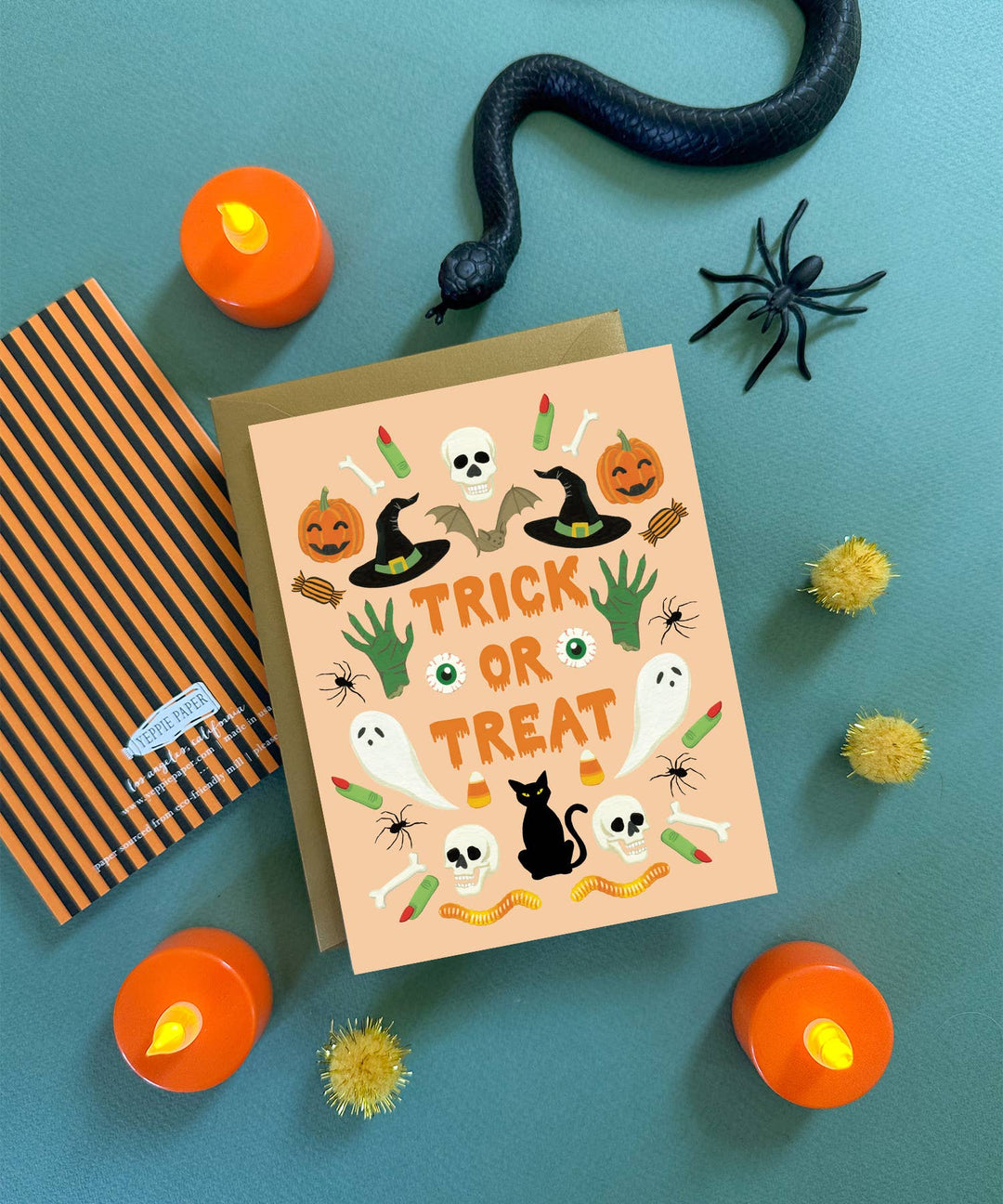 Yeppie Paper Card Trick Or Treat Halloween Card