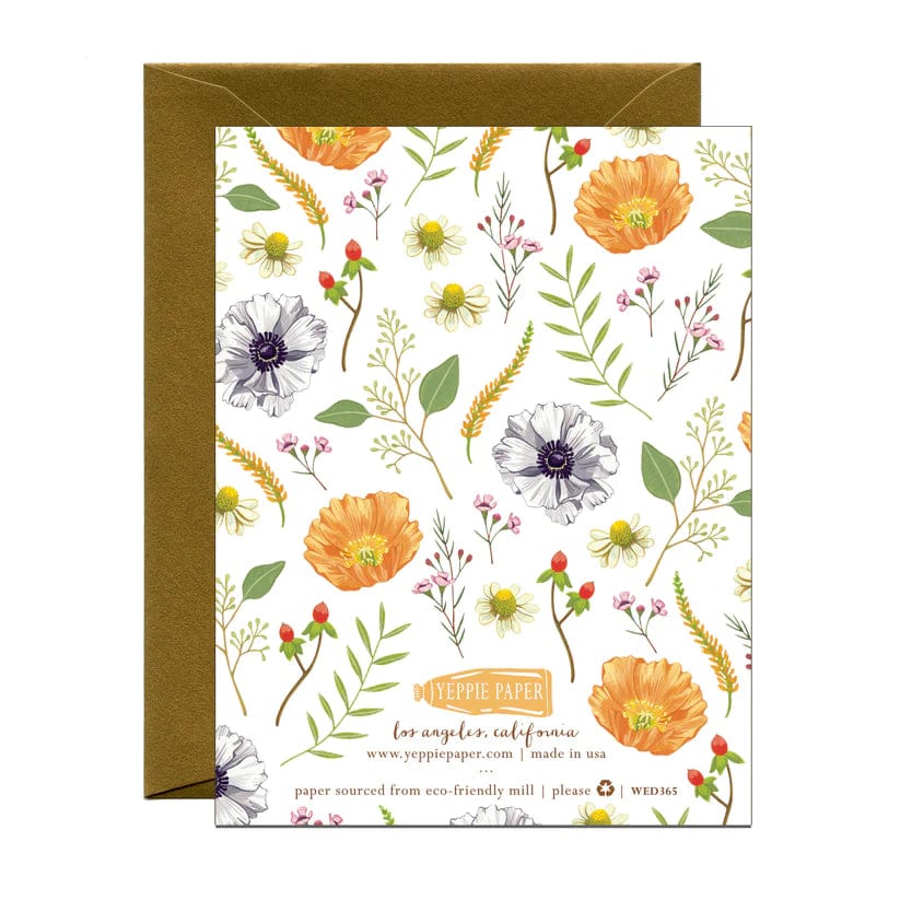 Yeppie Paper Card Wedding Flowers Wedding Card