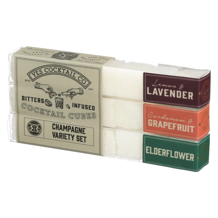Yes Cocktail Company Cocktail Decorations Bitters Infused Cocktail Cube Gift Set - Champagne
