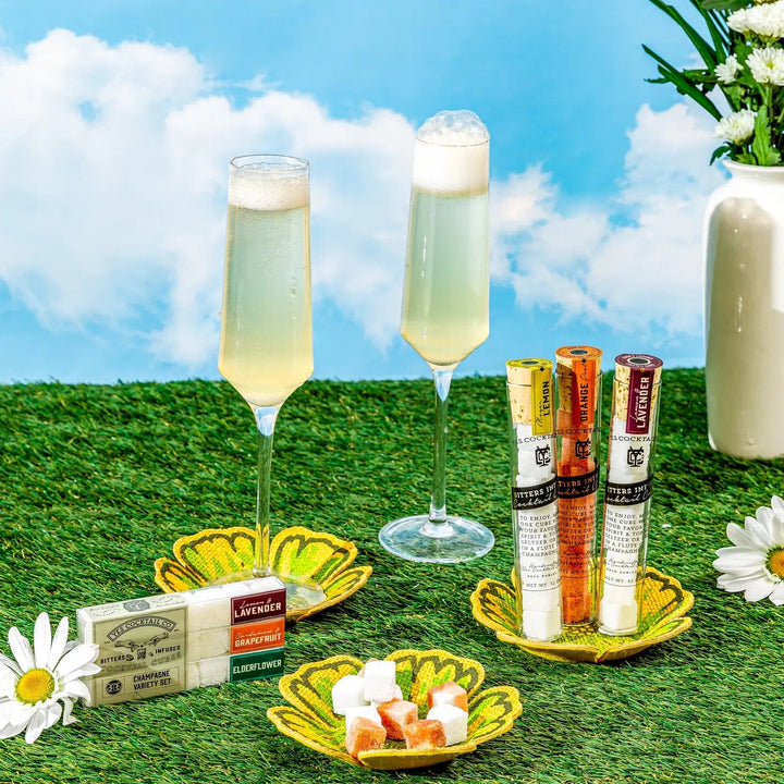 Yes Cocktail Company Cocktail Decorations Bitters Infused Cocktail Cube Gift Set - Champagne