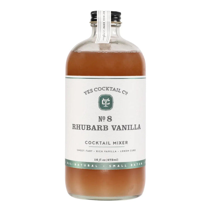 Yes Cocktail Company Cocktail Mixes Limited Release Rhubarb Vanilla Cocktail Mixer