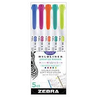 Zebra pen set Mildliner Highlighter - Friendly Colors - Set of 5