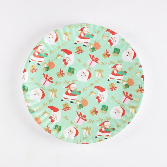 180 Degrees Christmas Santa "Paper" Platter