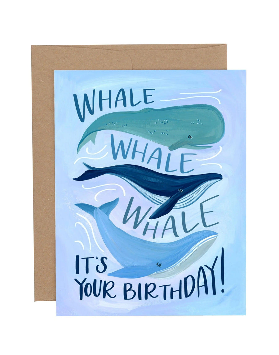 1Canoe2 Card Birthday Whales Card