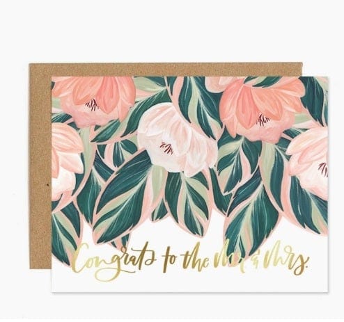 1Canoe2 Card Highland Falls Wedding Congrats Card