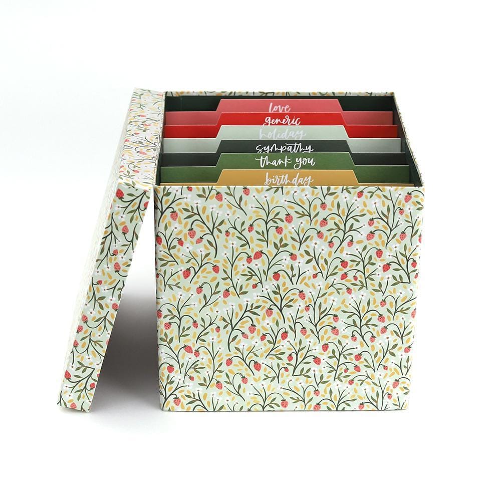 1Canoe2 Card Holder Strawberry Meadow Card Container