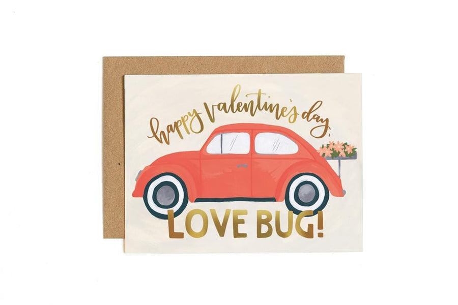 1Canoe2 Card Love Bug Valentine's Day Card