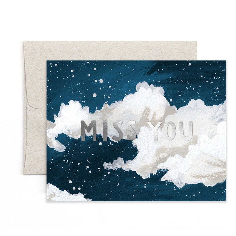 1Canoe2 Card Miss You Clouds Card
