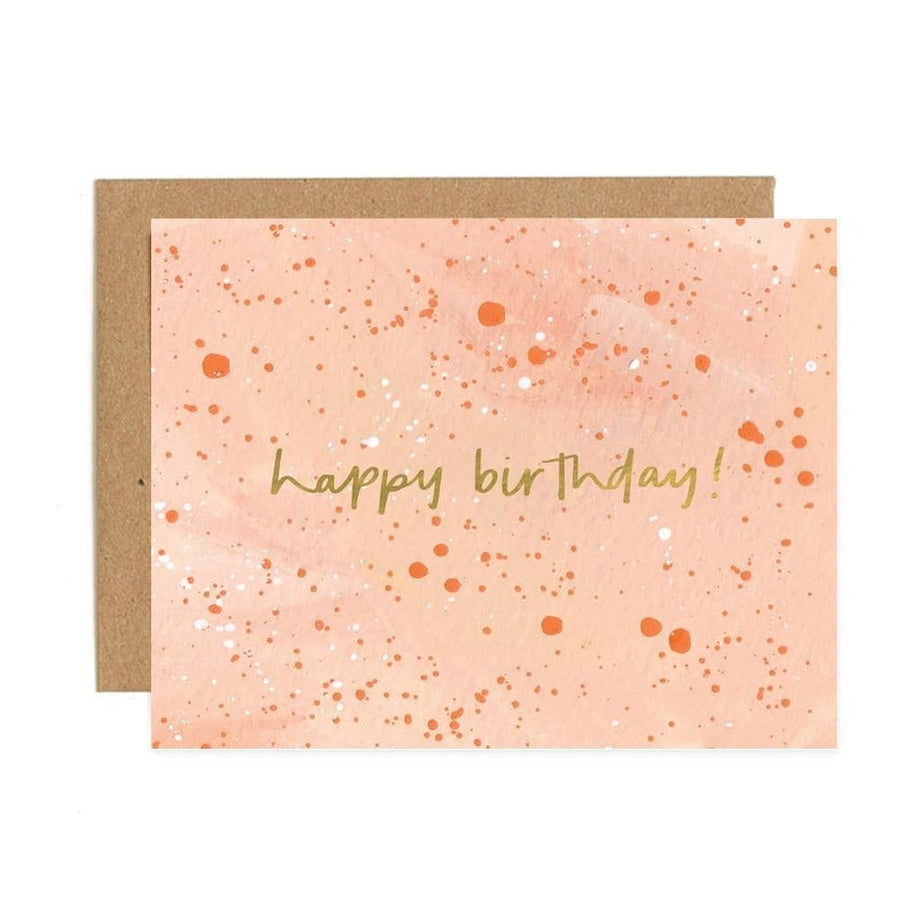 1Canoe2 Card Speckled Zinnia Birthday Card