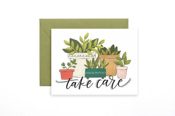 1Canoe2 Single Card Take Care Plants Card