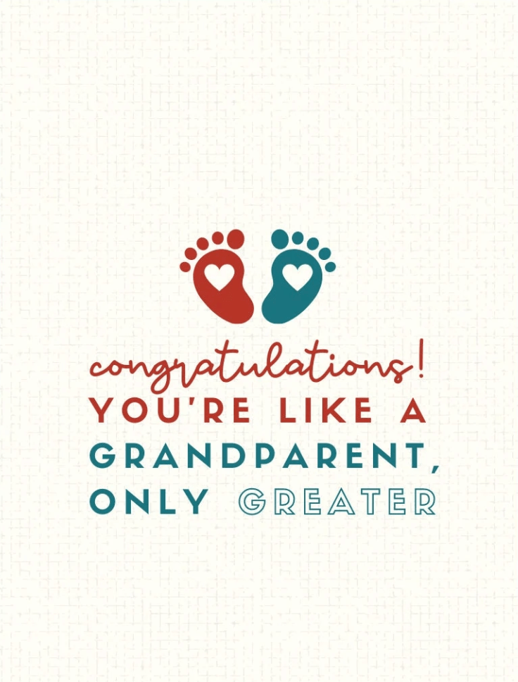 Age-Friendly Vibes Card Like a Grandparent, Only Greater Card