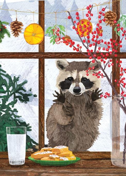 Allport Boxed Card Set Hearth Raccoon Boxed Holiday Cards