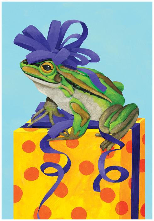 Allport Card Party Frog Birthday Card
