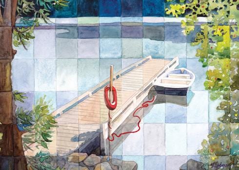 Allport Card Waiting Birthday Card