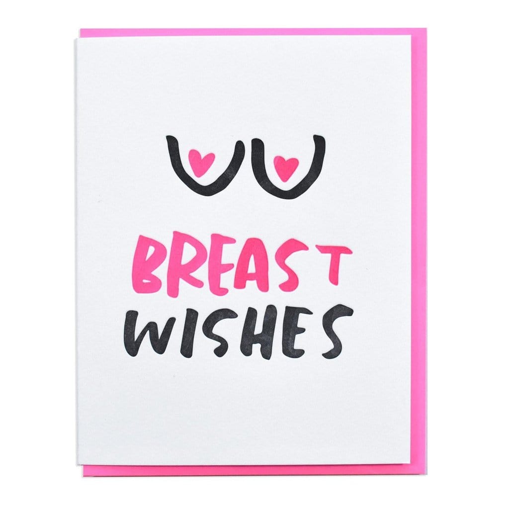 And Here We Are Card Breast Wishes Card