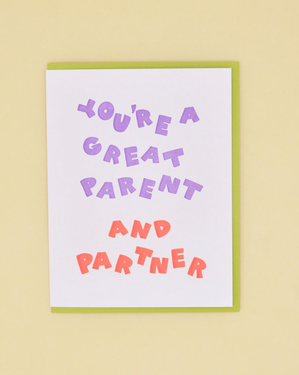 And Here We Are sticker Parent and Partner Card