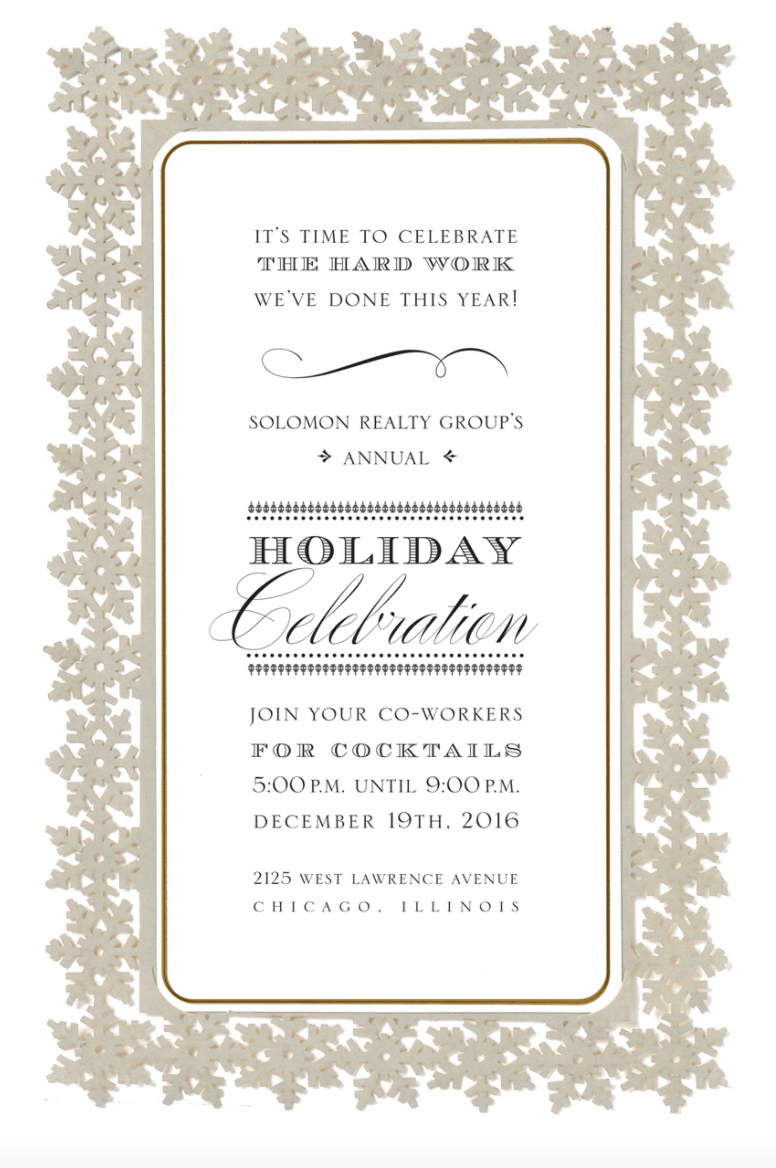 Anna Griffin Invitations Silver Snowflake Diecut Invitation