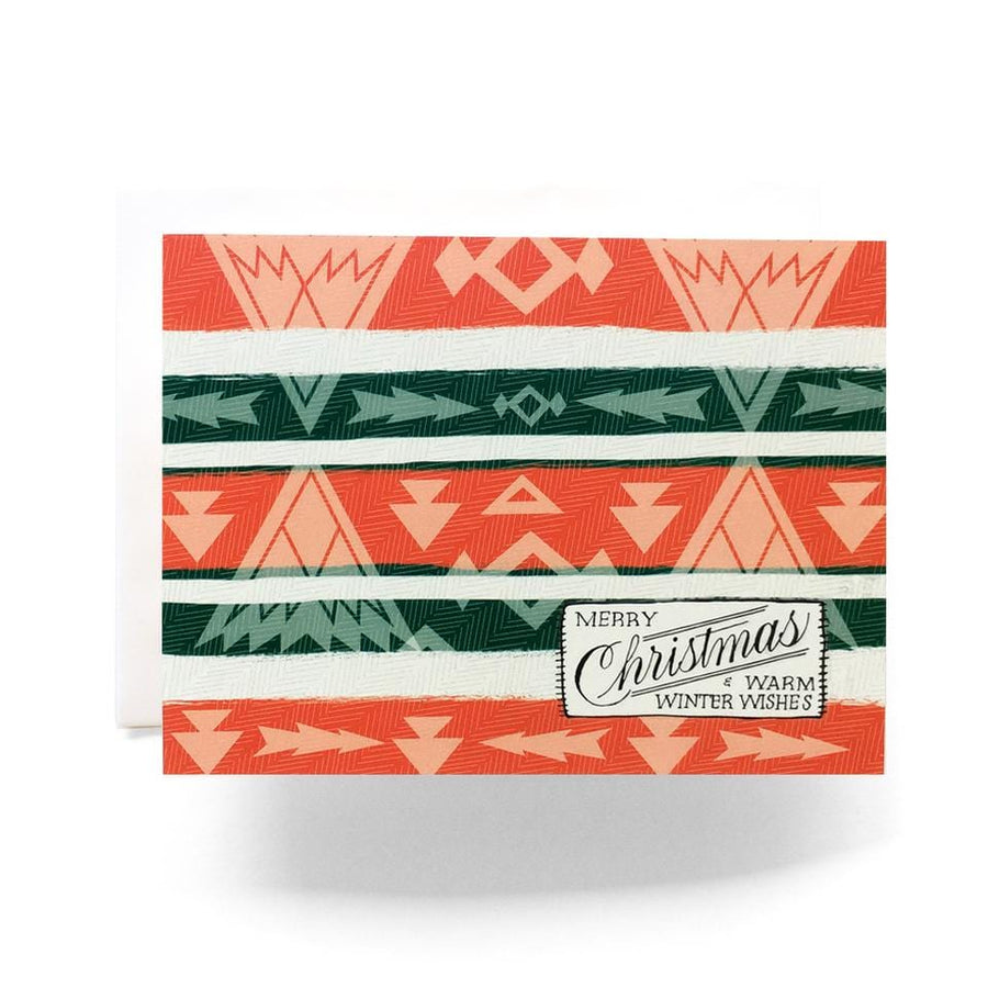 Antiquaria Card Camp Blanket Christmas Greeting Card