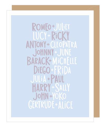 Apartment 2 Cards Card Couples in Love Anniversary Card