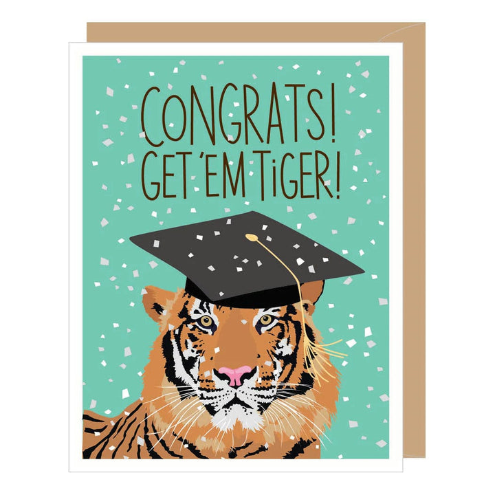 Apartment 2 Cards Card Get 'Em Tiger Graduation Card
