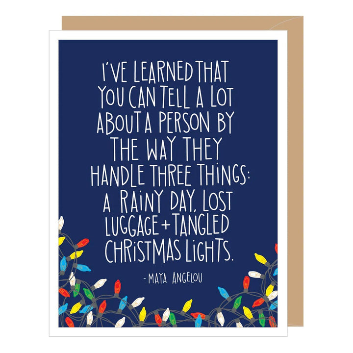 Apartment 2 Cards Card Maya Angelou Quote Holiday Card