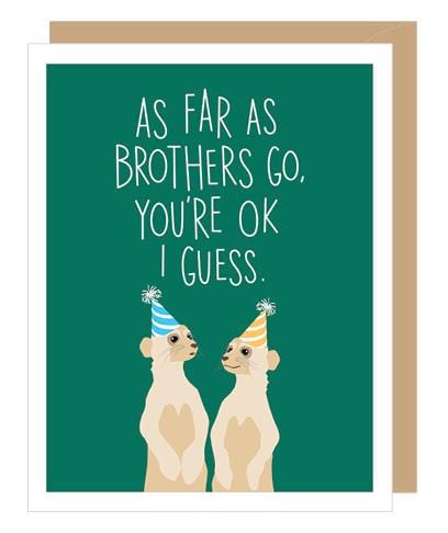 Apartment 2 Cards Card Meerkat Brother Birthday Card