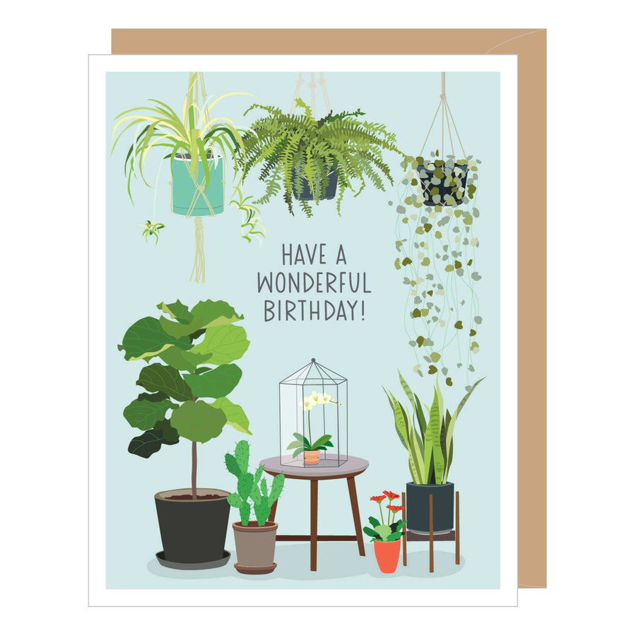 Apartment 2 Cards Card Potted Houseplants Birthday Card