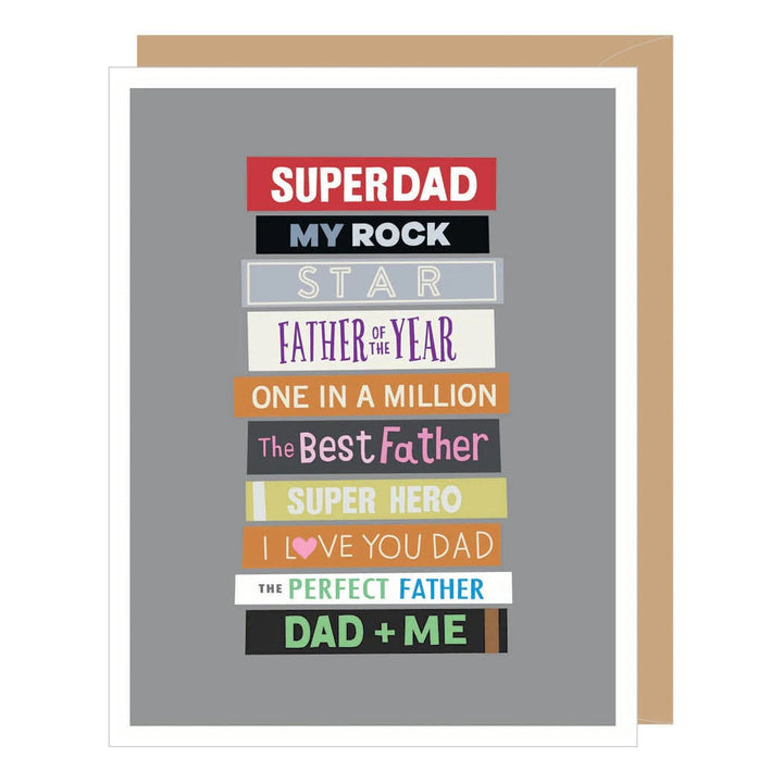 Apartment 2 Cards Card Stack of Books Father's Day Card