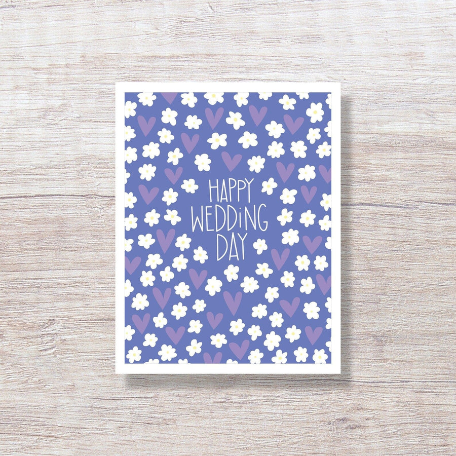 Apartment 2 Cards Card Wedding Day Flowers & Hearts Card