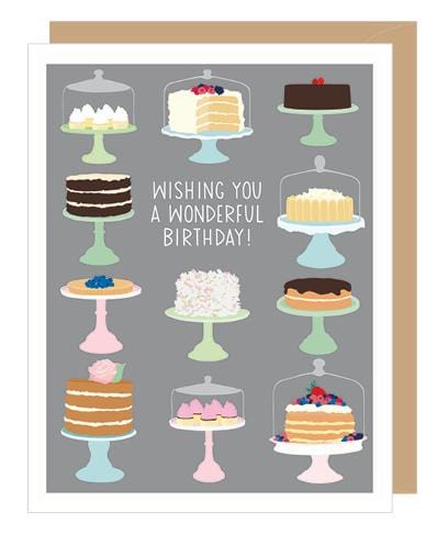Apartment 2 Cards Single Card Bakery Cakes Birthday Card