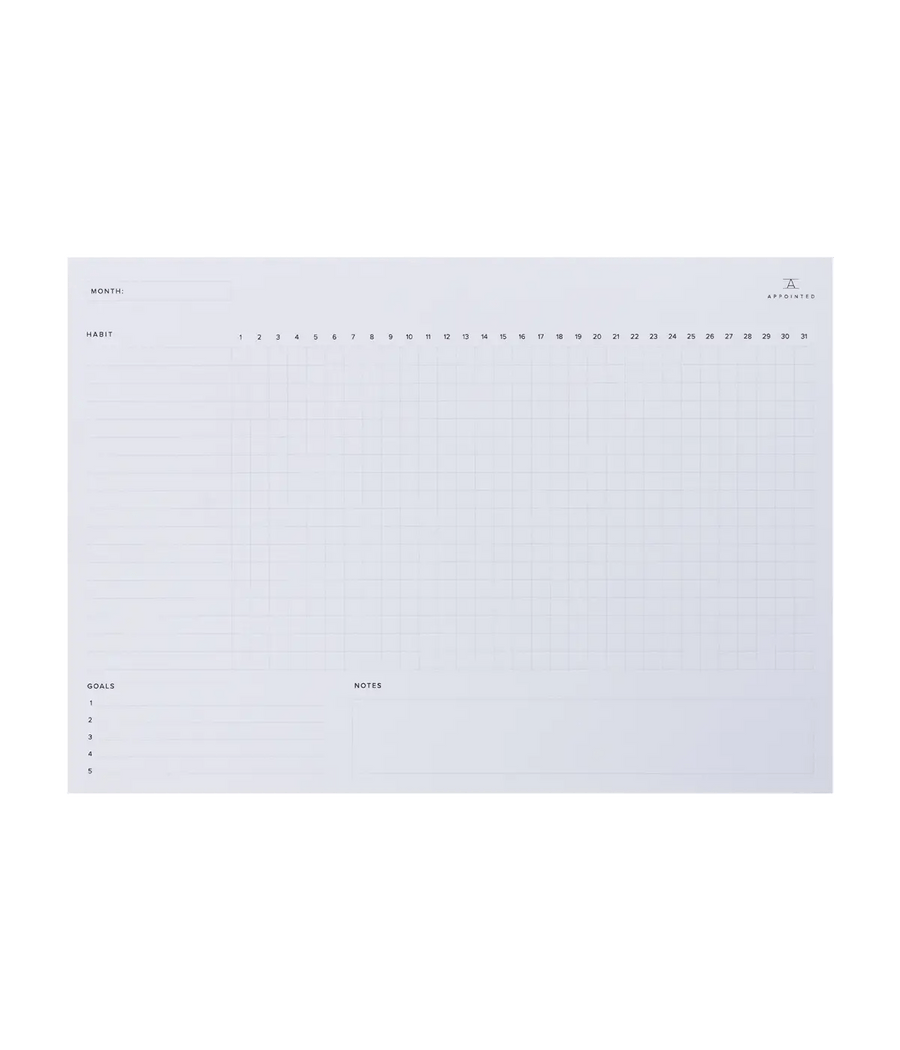 Appointed Notepad Appointed Habit Tracker