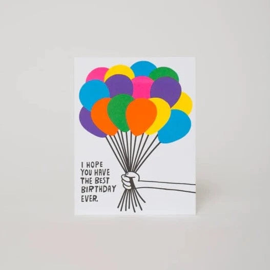 Ashkahn Card Best Birthday Ever Balloons Card